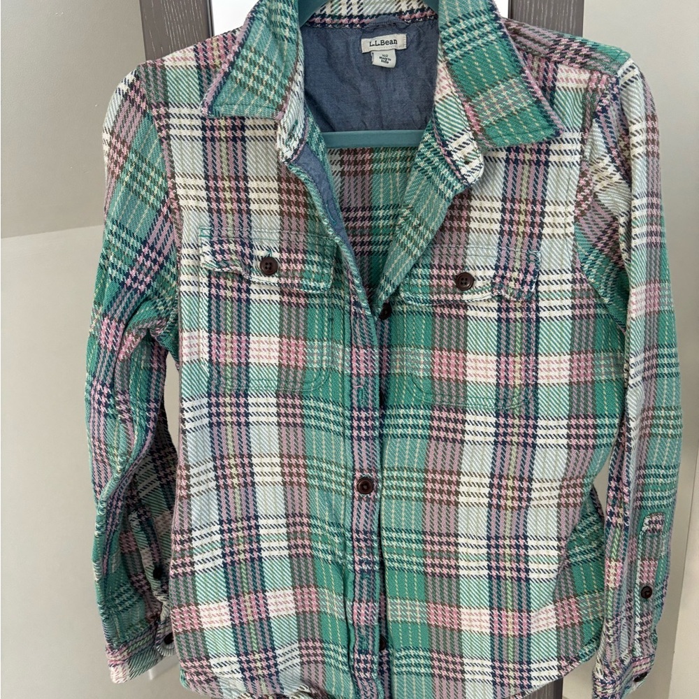L.L. Bean Multicolor Plaid Shirt